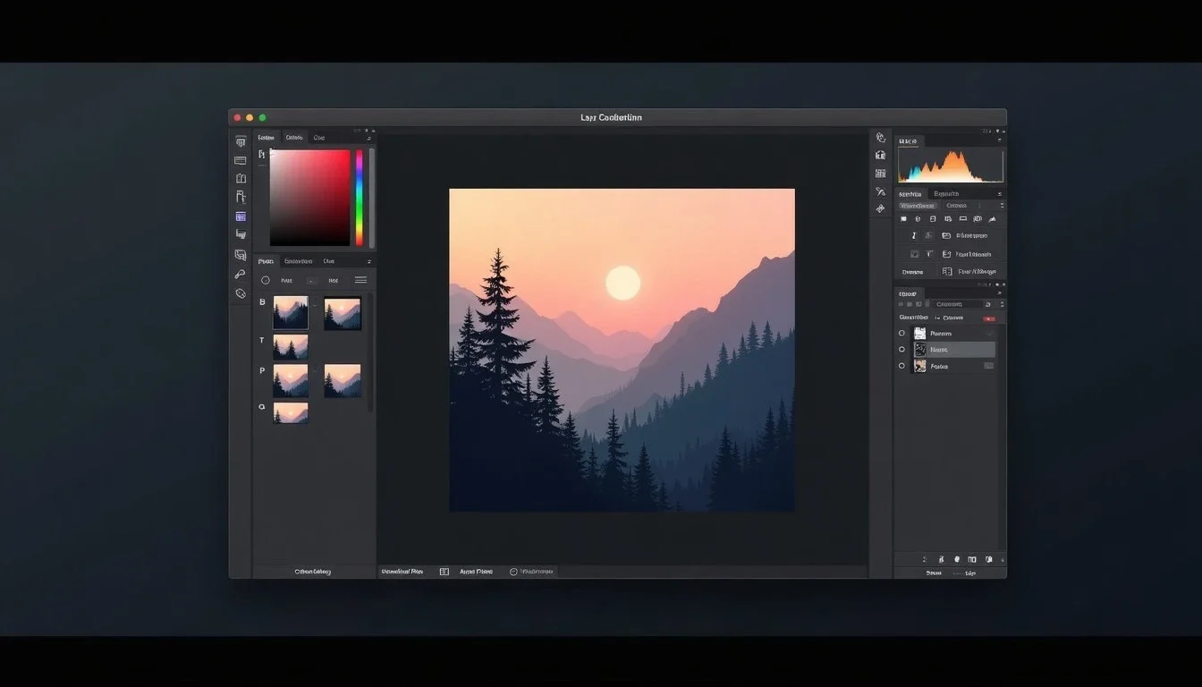 Photo-editing view (illustrative editor screenshot): Catching broken images: fallbacks and placeholders for images that don't load